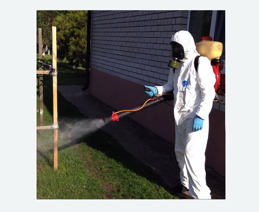 травля клещей на участке в Чапаевске